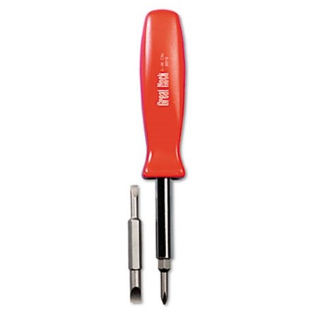 GREAT NECK Great Neck SD4BC 4-in-1 Screwdriver with Interchangable Phillips/Standard Bits  Assorted Colors 76812010148